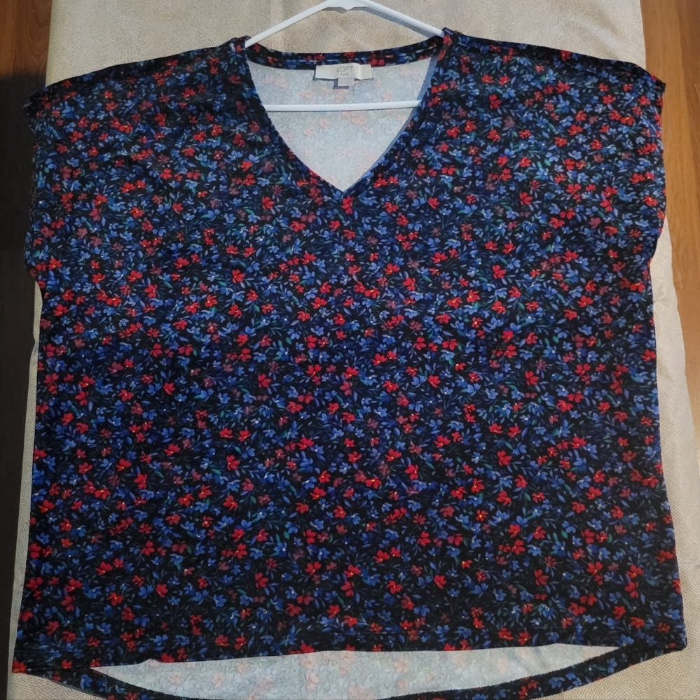 Velour feeling blouse